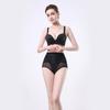 Breasted Belly Pants Women's Hip-lifting Mesh Yarn Breathable Postpartum Belly Body Sculpting Mid-waist Triangle Panties Waist