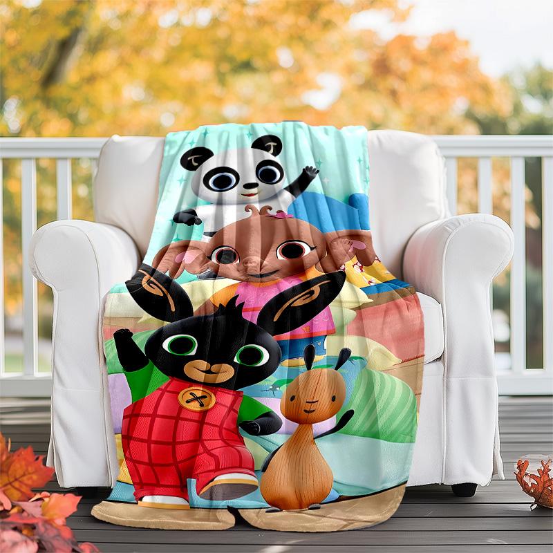 Bing printed throw blanket—lightweight,soft,warm;versatile blanket for all seasons—perfect as &air-conditioning throw,nap blanket