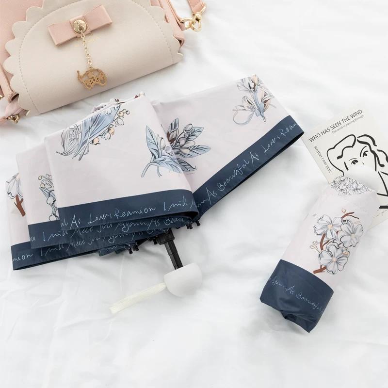 INS Style French Umbrella Women's Dual-Use Niche Style Sun Protection Umbrella Summer Retro Good-looking Automatic Sun Umbrella