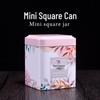 Square Tinplate Tea Can for Longjing Green Tea - Empty Packaging