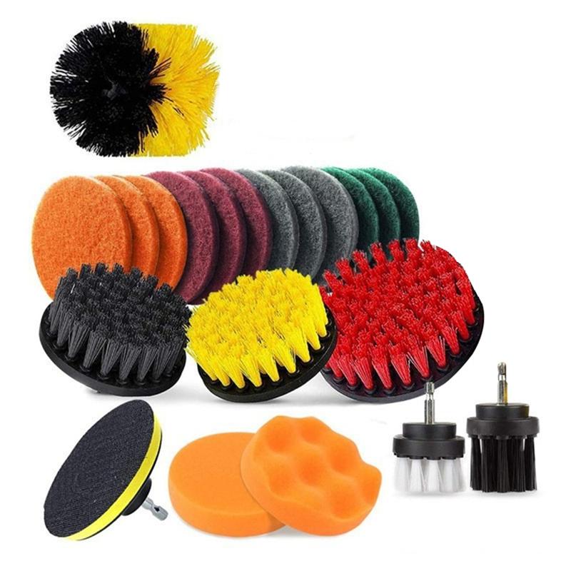 

A95I-Power Cleaning Scrub Brush Kit Household Floor Cleaning Brush Car Electric Cleaning Brush