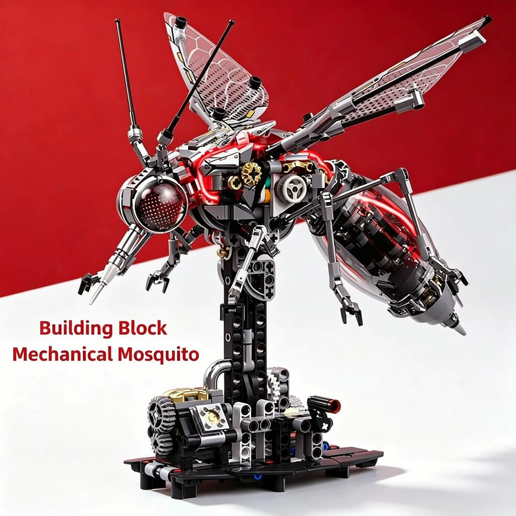 Brand-New Moc Superior-Grade Mechanical Premium-Quality Mosquito First-Class Assembly Premium-Quality Assembly-Bricks Top-Grade Cyberpunk Insect