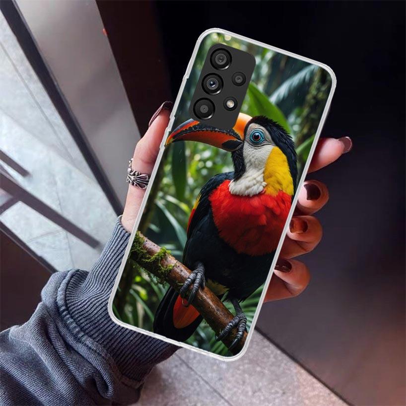Tropical Toucan Phone Case For Samsung Galaxy A17 A57 A37 A16 A26 A36 A56 A15 A25 A35 A55 A14 A13 A54 A53 A34 A24 A33 A23 Galaxy