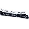 Black & White Jacquard Elastic Storage Belt with Letter Design for Clothes and Bedding