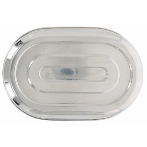 Takagi Stainless Steel Oval Wash Tub with Drain Hole, Silver, Corrosion-Resistant and Hygienic, Suitable for Washing with Water or Soaking, Kitchen Si