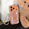 Ochronne etui na telefon Pajama Teddy Bear dla iPhone 13/14/15/16 Pro Max & Apple 17 Pro, okładka damska.