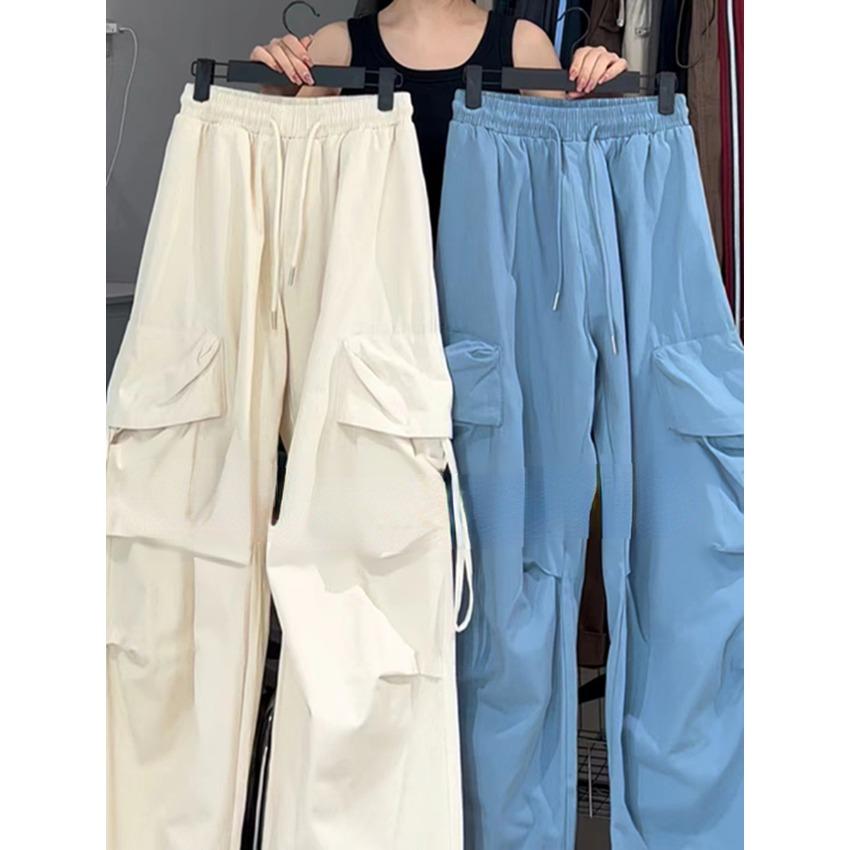 American Vintage Hip Hop salopete femei toamnă talie înaltă drepte picior lat Gyaru lejer casual mopping modă pantaloni damă