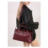 Boston Bag Unisex Faux Leather Large Capacity Shoulder Crossbody Daily Wear