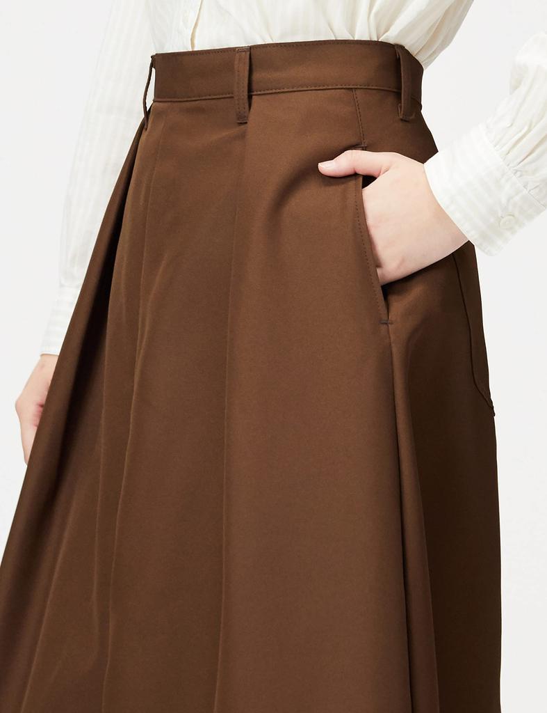 Lee Skirt Flared Tuck Skirt Size S [Official] Women's LL9043-168 Brown,
