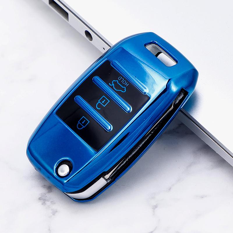 Car Key Case Shell For Kia Rio Ql Sportage Ceed Cerato Sorento K2 K3 K4 K5 Remote Folding Key Protector Accessories