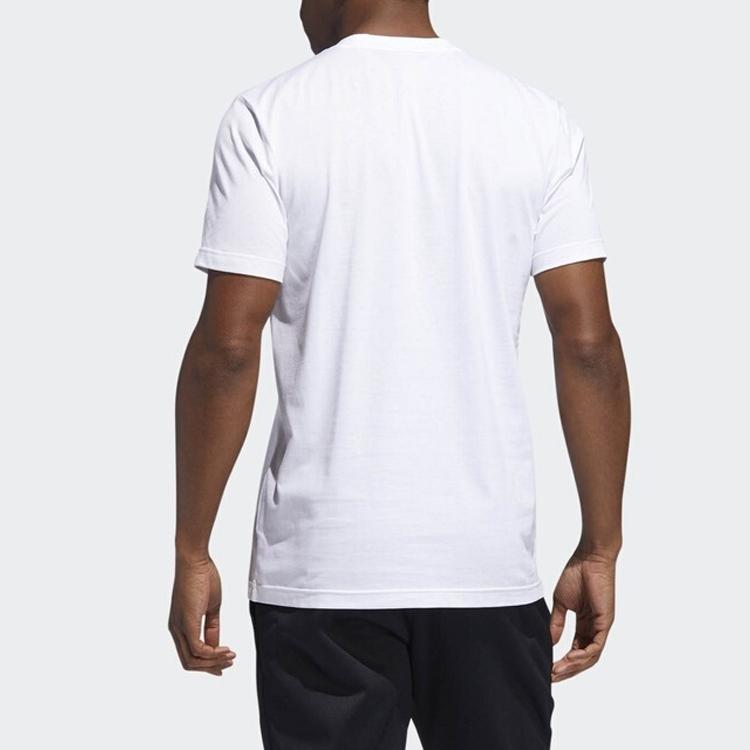 Adidas Harden Movement Print Basketball Short Sleeve T-Shirt Men Tops White DZ1872