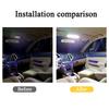 LED Reading Light 12-24V COB Interior Ceiling Lamp With On/Off Switch Universal Car Truck High Brightness Cab Roof Panel Lamp