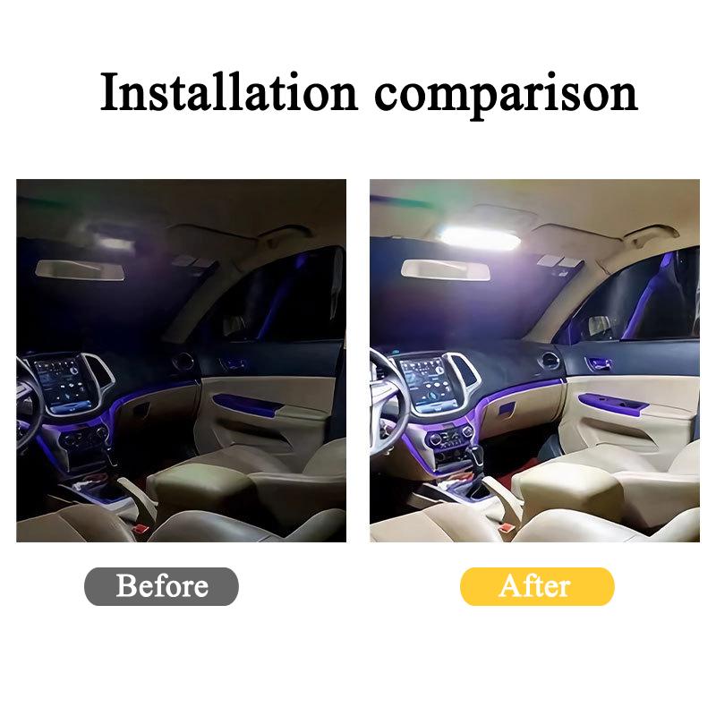 LED Reading Light 12-24V COB Interior Ceiling Lamp With On/Off Switch Universal Car Truck High Brightness Cab Roof Panel Lamp