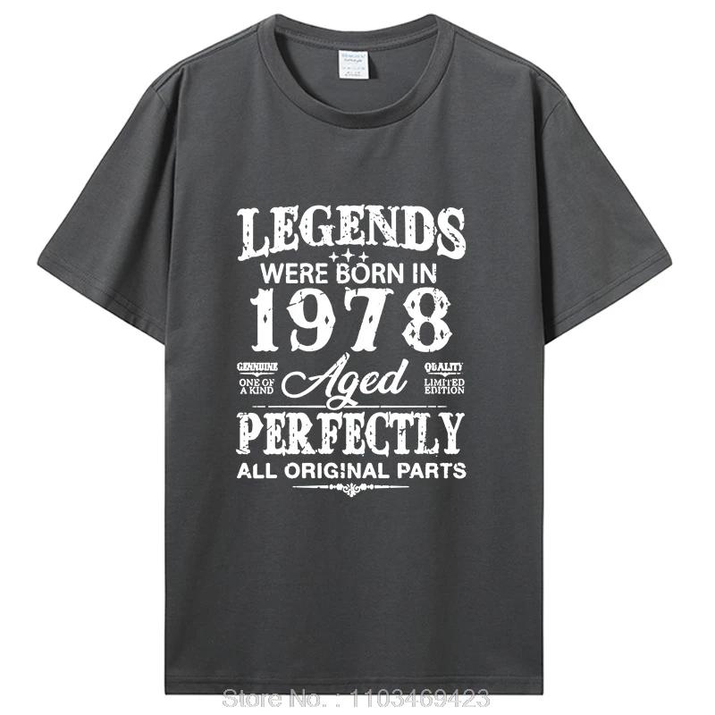 Vintage 1978 Music Cassette Birthday Gifts Old T Shirt Tops Cotton Fashion Graphic Tshirt Clothing Casual Basic T-shirts