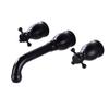 TLXT Antique Plum Blossom Wall-Mounted Basin Faucet