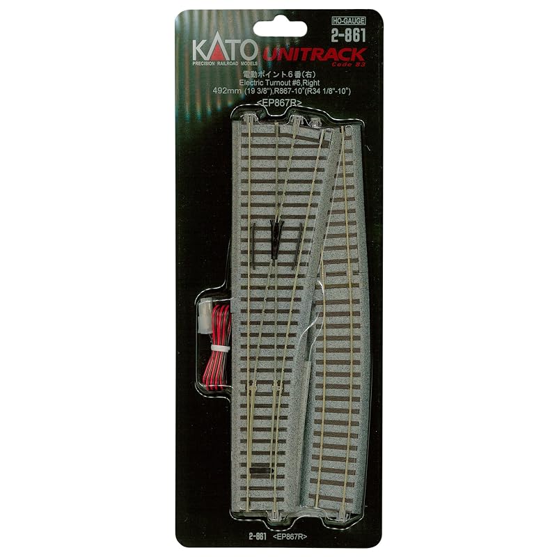 KATO HO Gauge Electric Point No. 6 Right 2-861 Railway Model Supplies