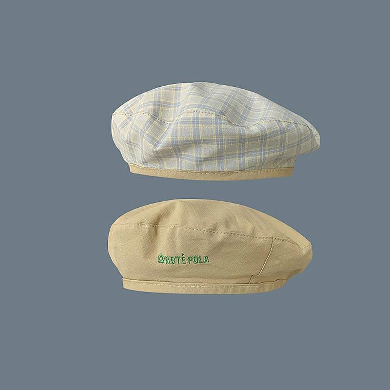 Beret Double Sided Japanese Spring Ladies Versatile Sweet And Cute Painter Hat