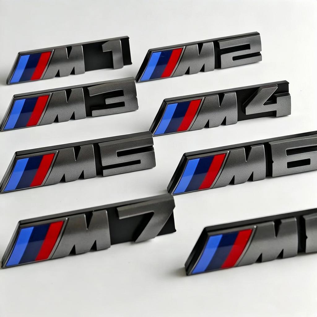 BVYD9 3D ABS Car Front Grille Emblem Sticker, BMW M Series Badge Decal for E46 E36 E34 F10 E90 M1 M2 M3 M4 M5 M6 M7 M8, Automotive Ext