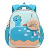 3D Dinosaur Cute Backpack Large Capacity Casual Bookbag Multi Pocket Soft Back Pad Rucksack Travel Backpack with Matching Clutch
