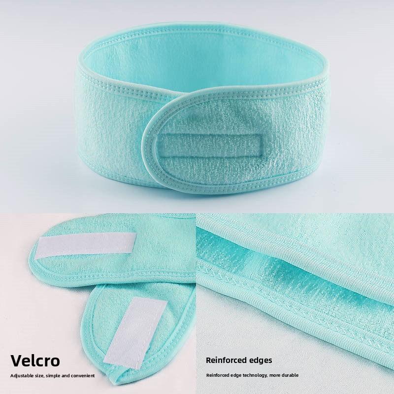 Face Washing Hair Band Beauty Salon Wide Edge Hair Scarf for Women Beauty Makeup Velcro Hair Band