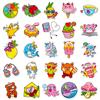 Self-Created 50 Small Fresh Self-Created Cute Wind Animal Stickers Water Cup Suitcase Decorative Stickers Waterproof