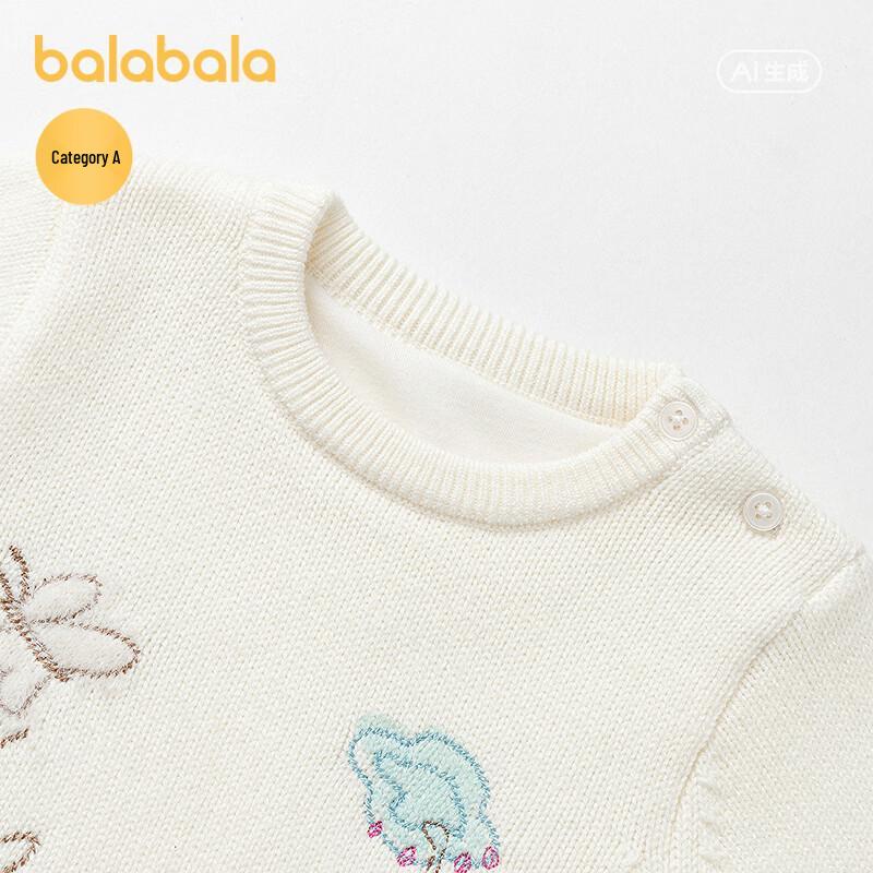 Вязаный свитер для девочек Balabala с мультяшным рисунком