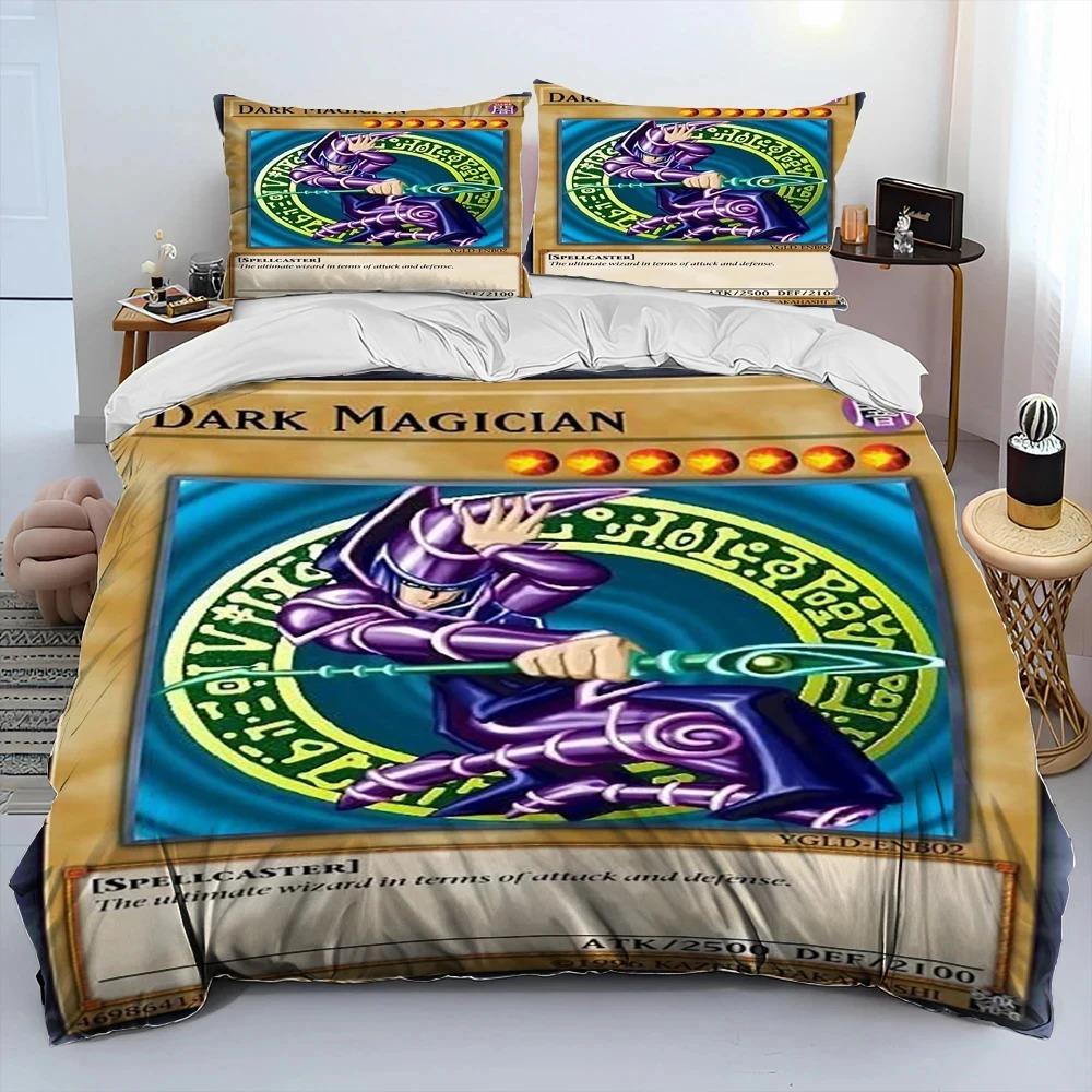 3D Yu-Gi-Oh MONSTER CARD Anime Comforter Bedding Set King Queen Size Duvet Cover Pillowcase for Boys