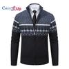 Cozy Up Autumn and Winter New Sweater Men's Cardigan Jacket Fleece Thickened Color Sweater Fashion Men's Loose Jacket