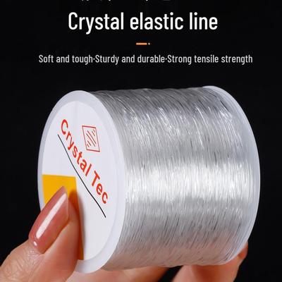 Transparent Elastic Cord for Bracelets, Jewelry Beading, and Fishing Line