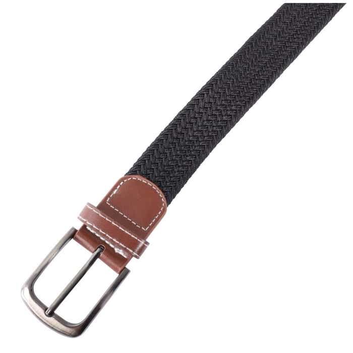 Ceinture unisexe - XL 120 cm - Noir - Polyester - Largeur 3,2 cm