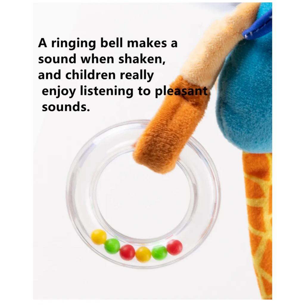 Soft Giraffe Infant Crib Bed Stroller Spiral for Newborns Car Seat Baby Rattles Early Education Development Handle Toys Gifts