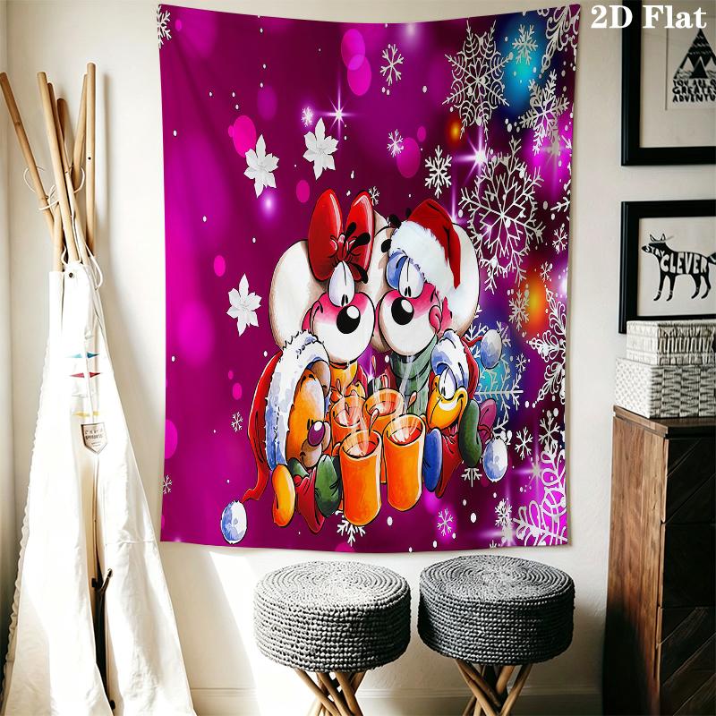 Diddl Wall Tapestry Aesthetic Wall Hanging Printed Fabric Blanket Decorative Tapestries for Bedroom Living Room Home Decor