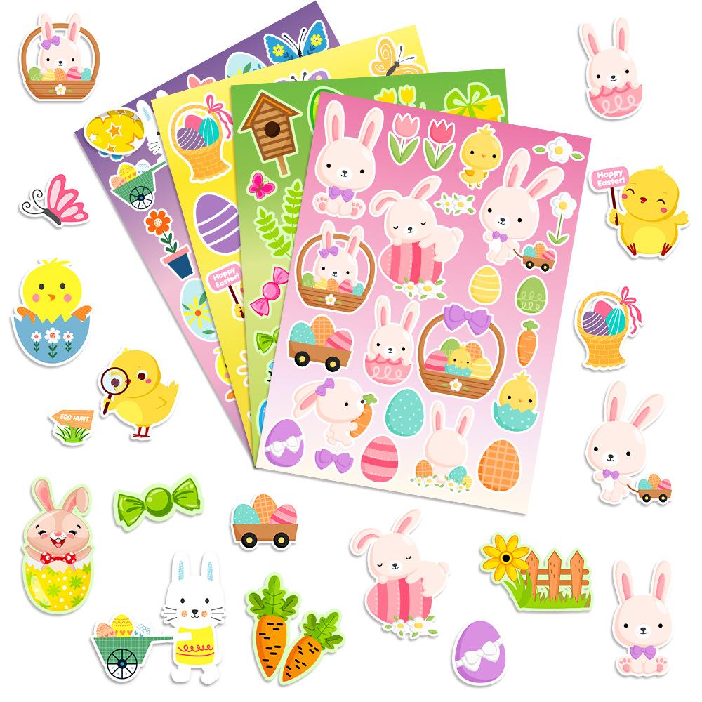 New Styles, Cartoon Easter, Children's DIY Easter Eggs, Gift Stickers, Party Baking, Cake Decoration Stickers, Holiday Supplies