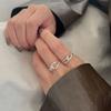 youngglow silver925 double line loop ring (2color)