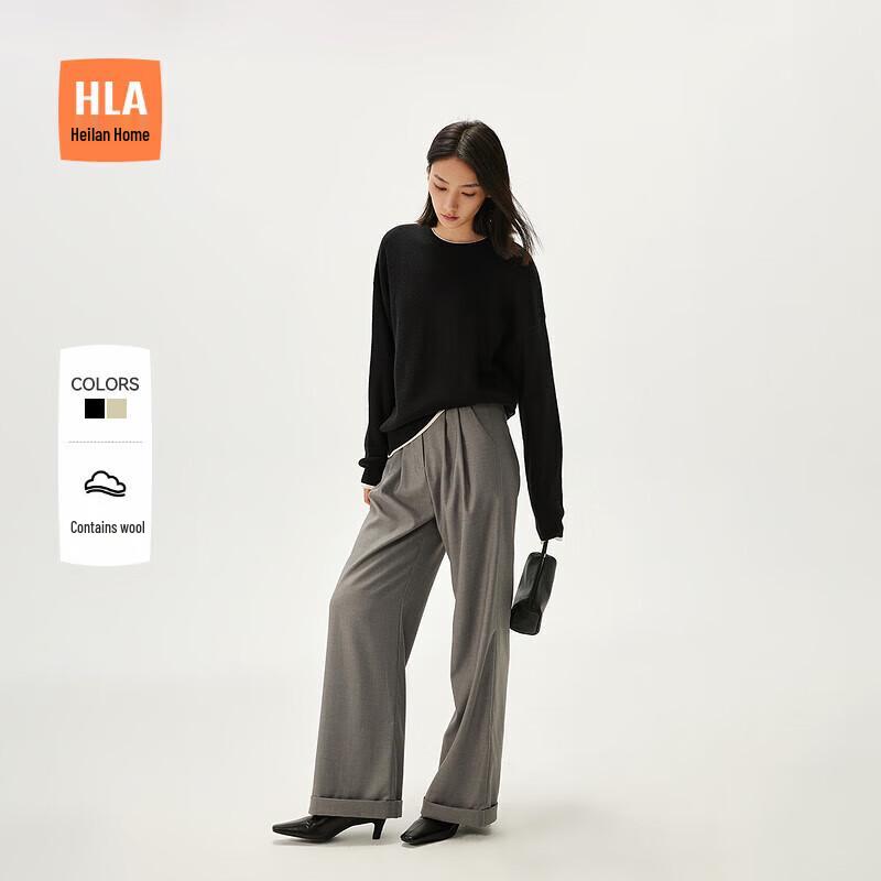 

HLA Women s Wool Blend Long Sleeve Knitted Sweater 2XL