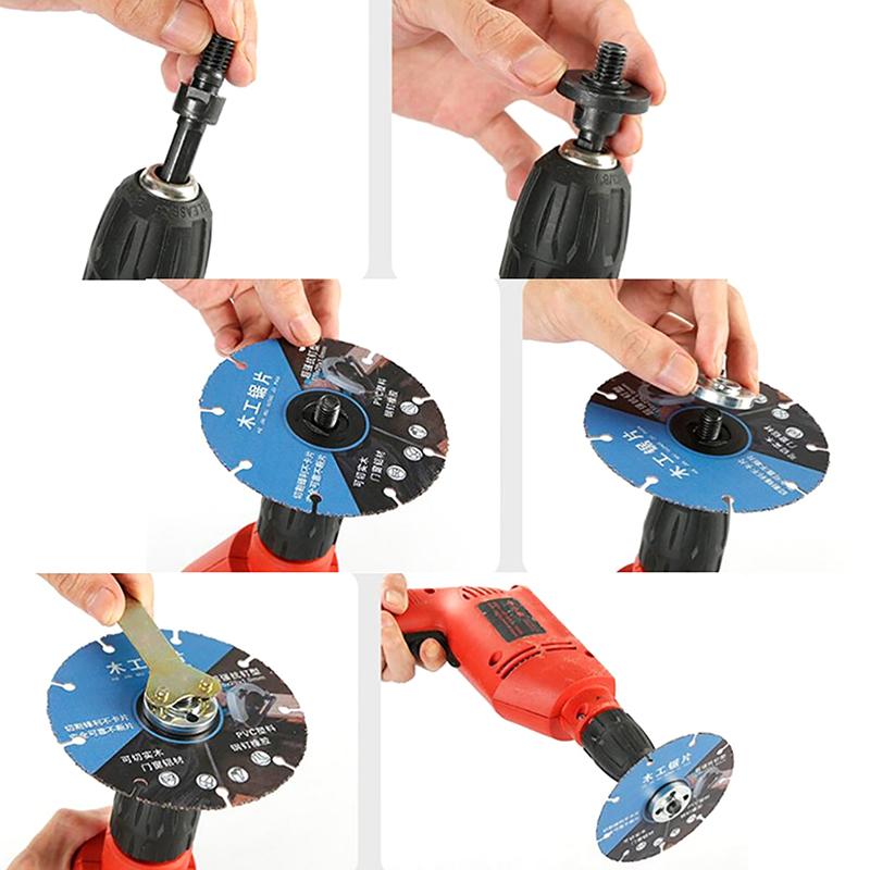 5Pcs/Set 10Mm Diy Electric Drill Variable Angle Grinder Adapter Converter Kit Angle Grinder Electric Drill Connecting Rod Tool