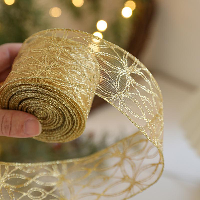 Silk Satin Ribbon for Christmas Decorations and Gift Wrapping