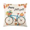 Pillowcover Autumn Pumpkin Pillow Cases Happy Harvest Thanksgiving Party Throw Cushion Case for Couch Sofa Outdoor Home Decor
