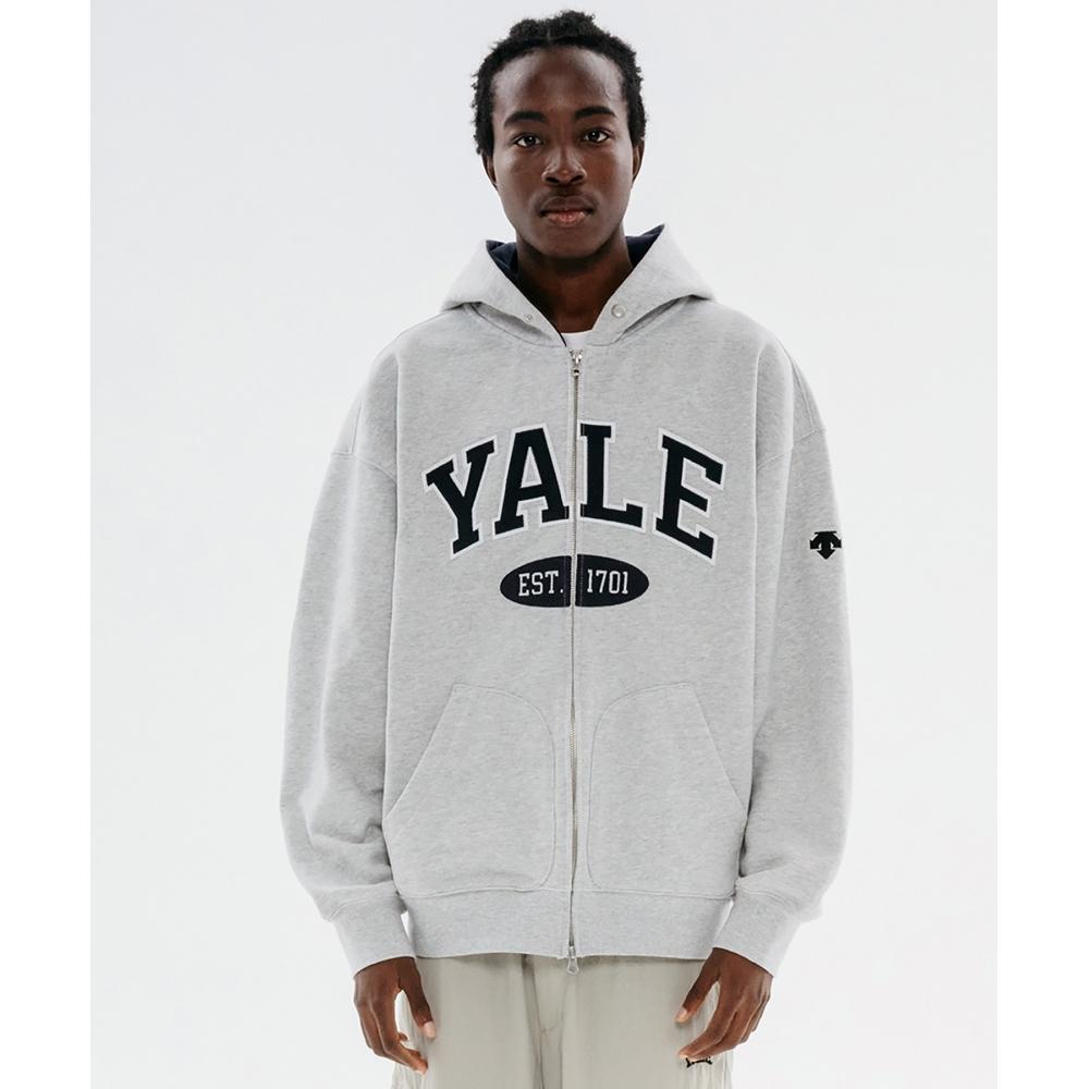

YALE YALE x DSCENTE HEAVY WEIGHT POCKET HOODIE С МОЛНИЕЙ СЕРЫЙ