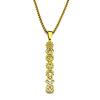 Yoga 7 Chakra Birth Flower Pendant Necklace for Women Girls Stainless Steel Gold Color Reiki Healing Amulet Jewelry Gift