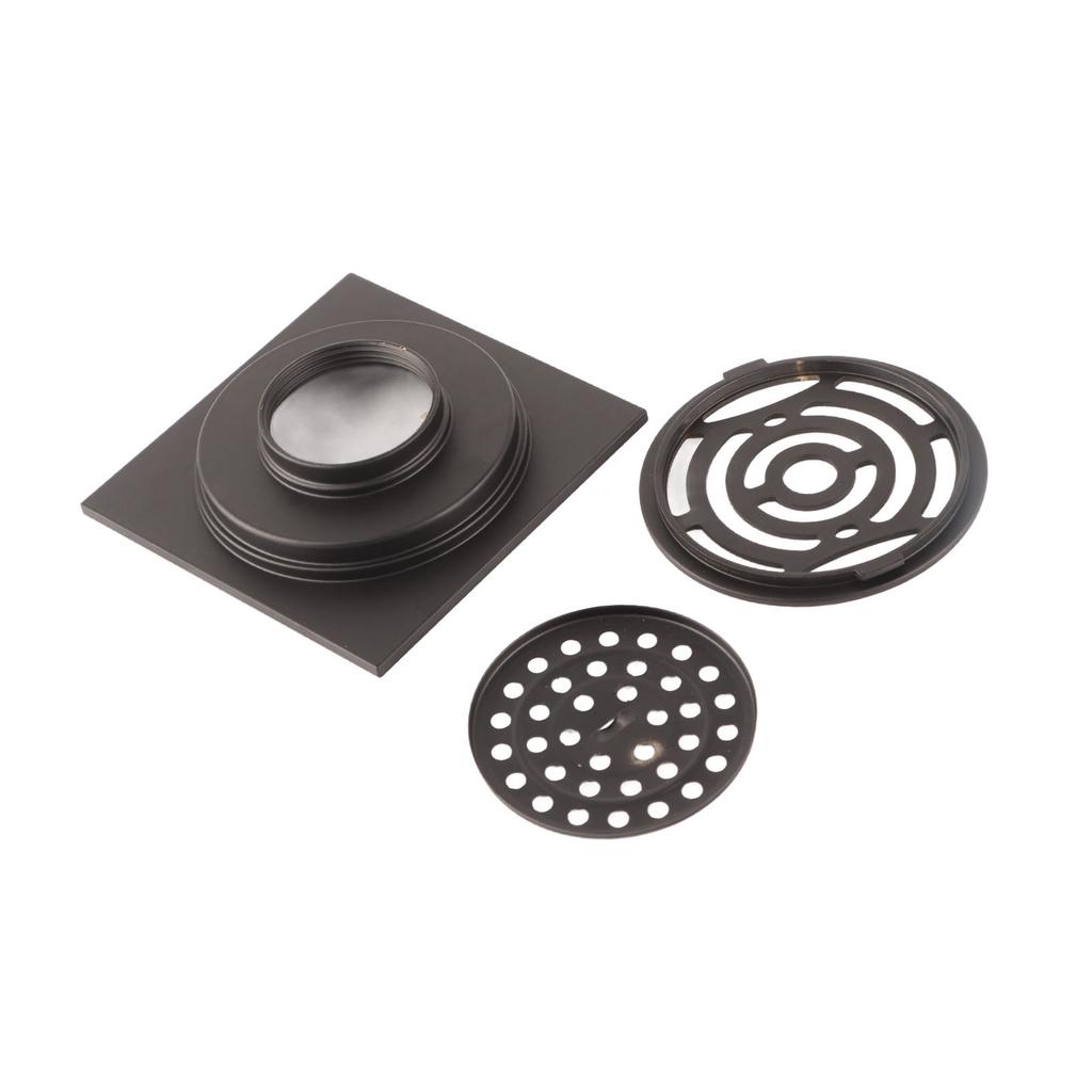 Black Floor Drain Copper Floor Drain Strainer for Kitchen Bathroom Balcony Supplies