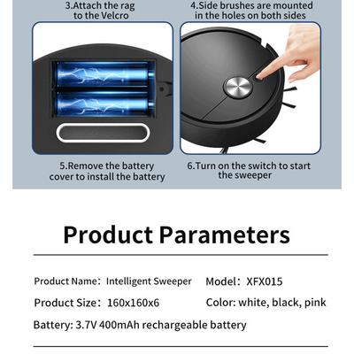 Smart Sweeping Robot Vacuum Cleaner with Remote Control and Scheduling