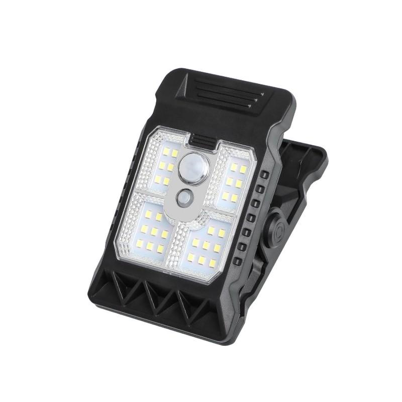 

Outdoor Led Solar Clip Light Portable Waterproof Body Sensor Lamp Courtyard Garden Lamp Flashlight Household Camping Wall Lights