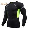 Men Sport Top Slim Fit High Elasticity O Neck Quick-drying Long Sleeves Slim Fit Compression Figure Shaping Gym Running Basketball T-shirt