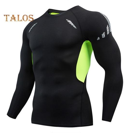 Men Sport Top Slim Fit High Elasticity O Neck Quick-drying Long Sleeves Slim Fit Compression Figure Shaping Gym Running Basketball T-shirt