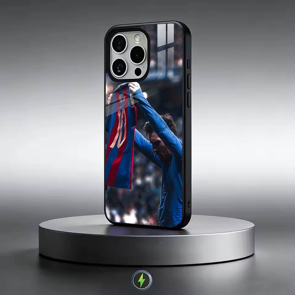 Fußball S-Star M-Messi-i Handyhülle Für iPhone17,16,15,14,13,12,11 Plus,Pro Magnetisch mit Magsafe Kabelloses Laden
