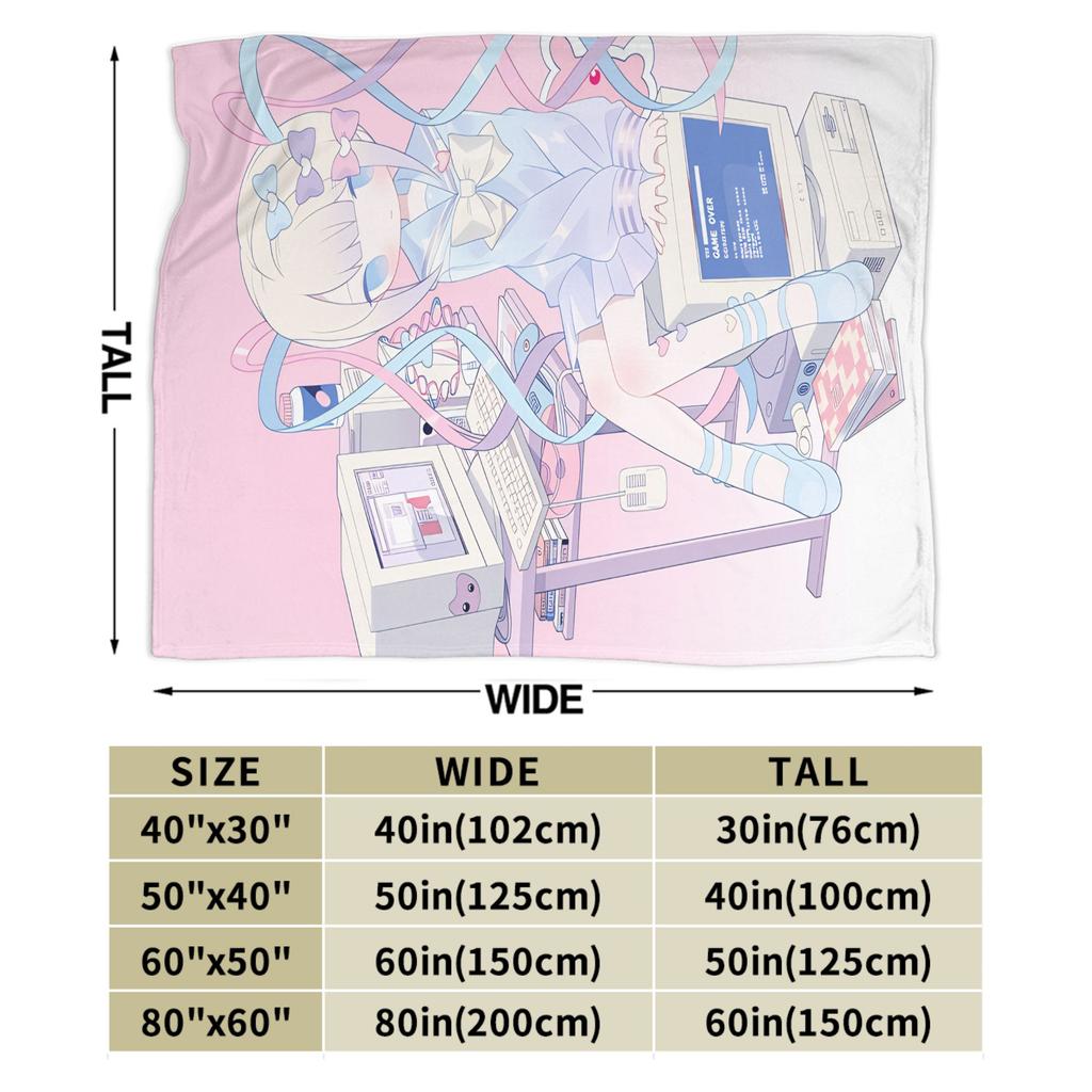 Soft Comfy Bedding Throws Travel Office Needy Streamer Overload Kangel Blanket Living Room Aesthetic Sofa Bed Cover