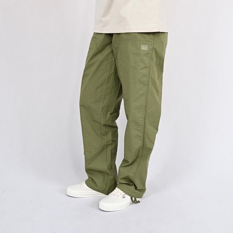Vans Solid Color Outdoor Mountain Style Straight Leg Sports Casual Pants Men Bottoms Gray-Green VN000M2FZBF