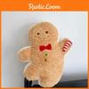 Christmas Plush Pillow With Cartoon Gingerbread Man Design For Holiday Decor And Gifts