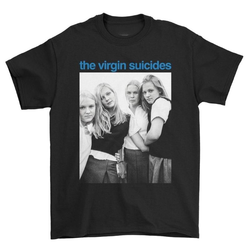 Virgin's Death 01 Sofia Coppola Movie T-shirt Four Seasons Pure Cotton Casual Fashion Men's and Women's Street Clothing